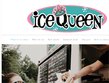Tablet Screenshot of icequeenicecream.com